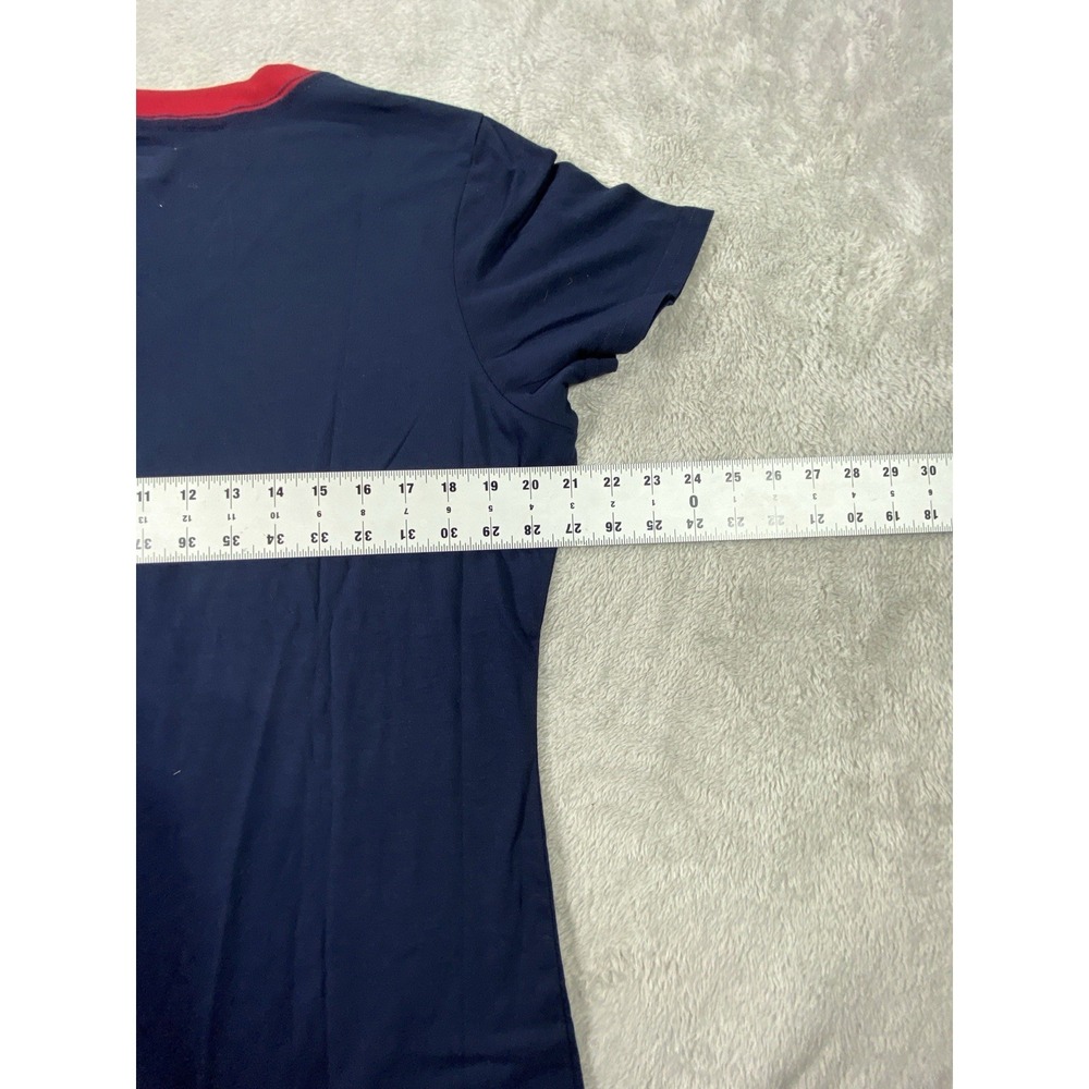 NWT NFL Team Apparel Shirt Womens XL Houston Texans Studs Big Logo Bull V Neck - Picture 6 of 9